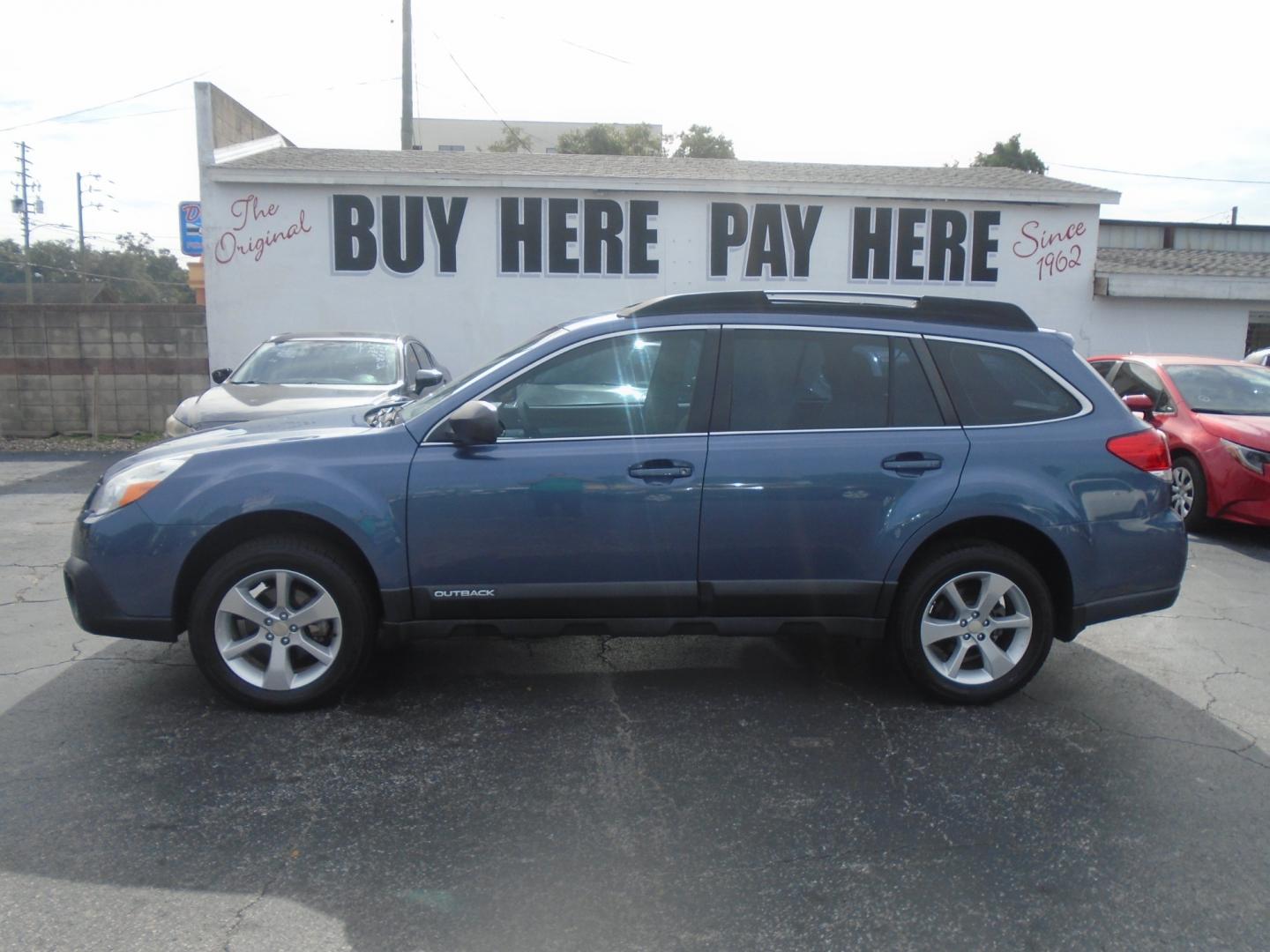 2014 Crystal Black Silica Subaru Outback 2.5i (4S4BRCAC6E3) with an 2.5L H4 DOHC 16V engine, located at 6112 N Florida Avenue, Tampa, FL, 33604, (888) 521-5131, 27.954929, -82.459534 - Photo#0